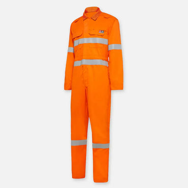 KingGee Flame Retardant Shieldtec Lightweight PPE2 Hi Vis Taped Coverall Y00080