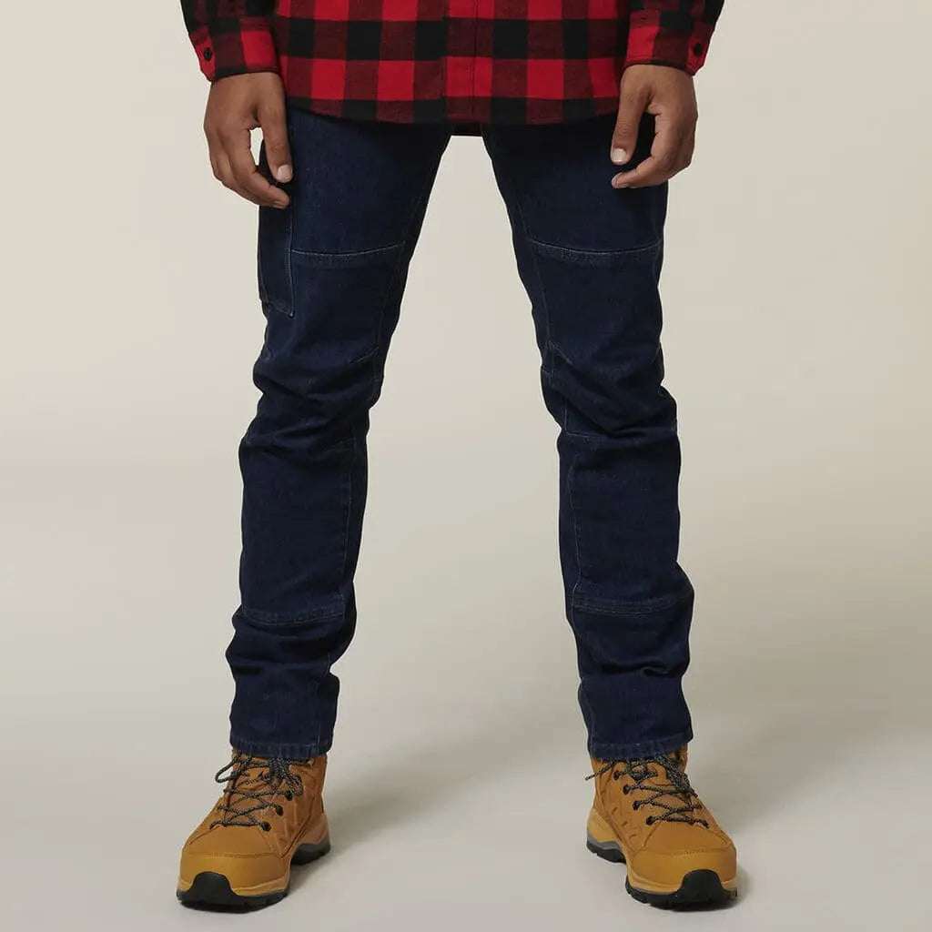 Hard Yakka Dyneema Stretch Slim Denim Work Jeans Y03400 Metro Workwear.