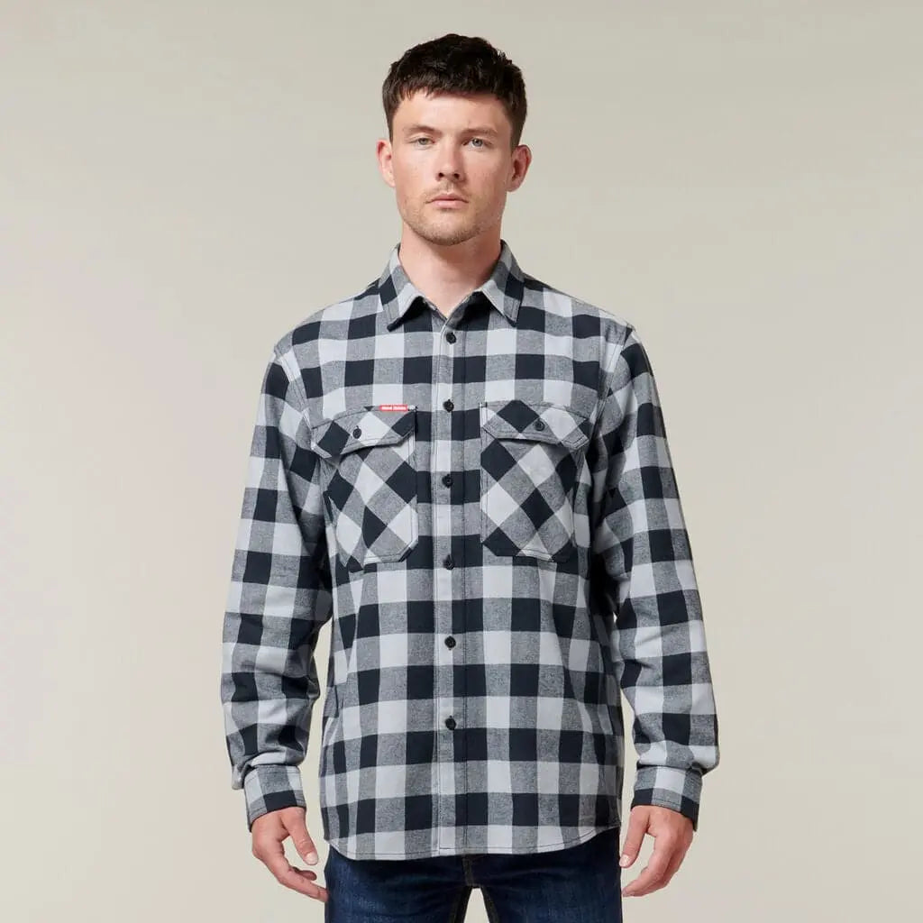 Hard Yakka Long Sleeve Check Flannel Shirt  Y07295 - Metro Workwear