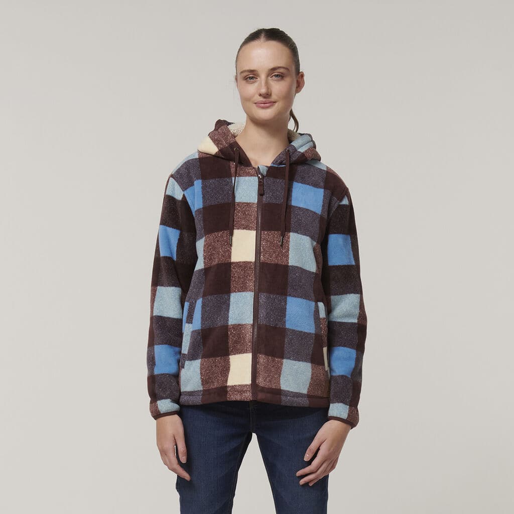 Hard Yakka Womens Check Zoodie Y08522 Metro Workwear.