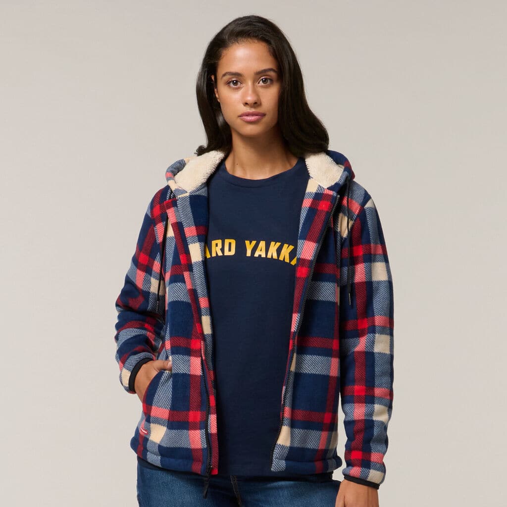 Hard Yakka Womens Check Zoodie Y08522 Metro Workwear.