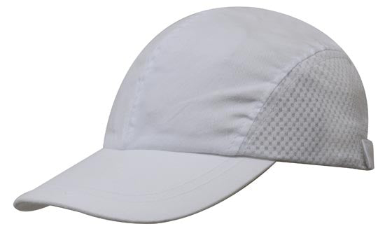 Headwear Cotton Sports Cap - Mesh Sides X12 - 3812