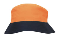 Headwear Breathe P/twill Safety Bucket Hat X12 - 3929