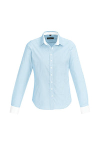 Biz Corporates Fifth Avenue Womens Long Sleeve Shirt 40110 - Flash Uniforms 