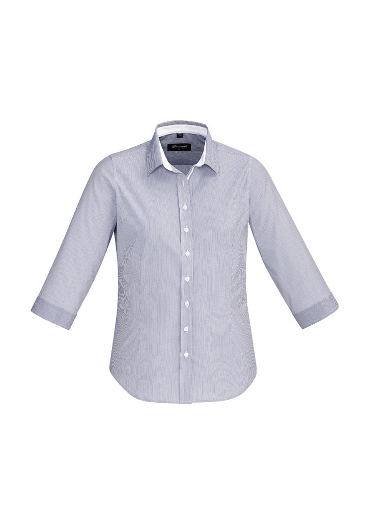 Biz Corporates Fifth Avenue Womens 3/4 Sleeve Shirt 40111 - Flash Uniforms 