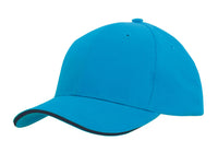 Headwear Brushed Heavy Cotton Cap With Sandwich Trim X12 - 4210 Metro Workwear.