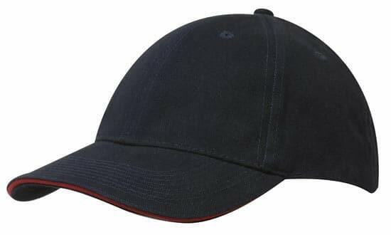 Headwear Brushed Heavy Cotton Cap With Sandwich Trim X12 - 4210 Metro Workwear.