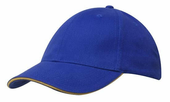 Headwear Brushed Heavy Cotton Cap With Sandwich Trim X12 - 4210 Metro Workwear.