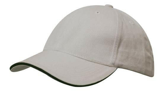 Headwear Brushed Heavy Cotton Cap With Sandwich Trim X12 - 4210 Metro Workwear.