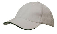 Headwear Brushed Heavy Cotton Cap With Sandwich Trim X12 - 4210 Metro Workwear.