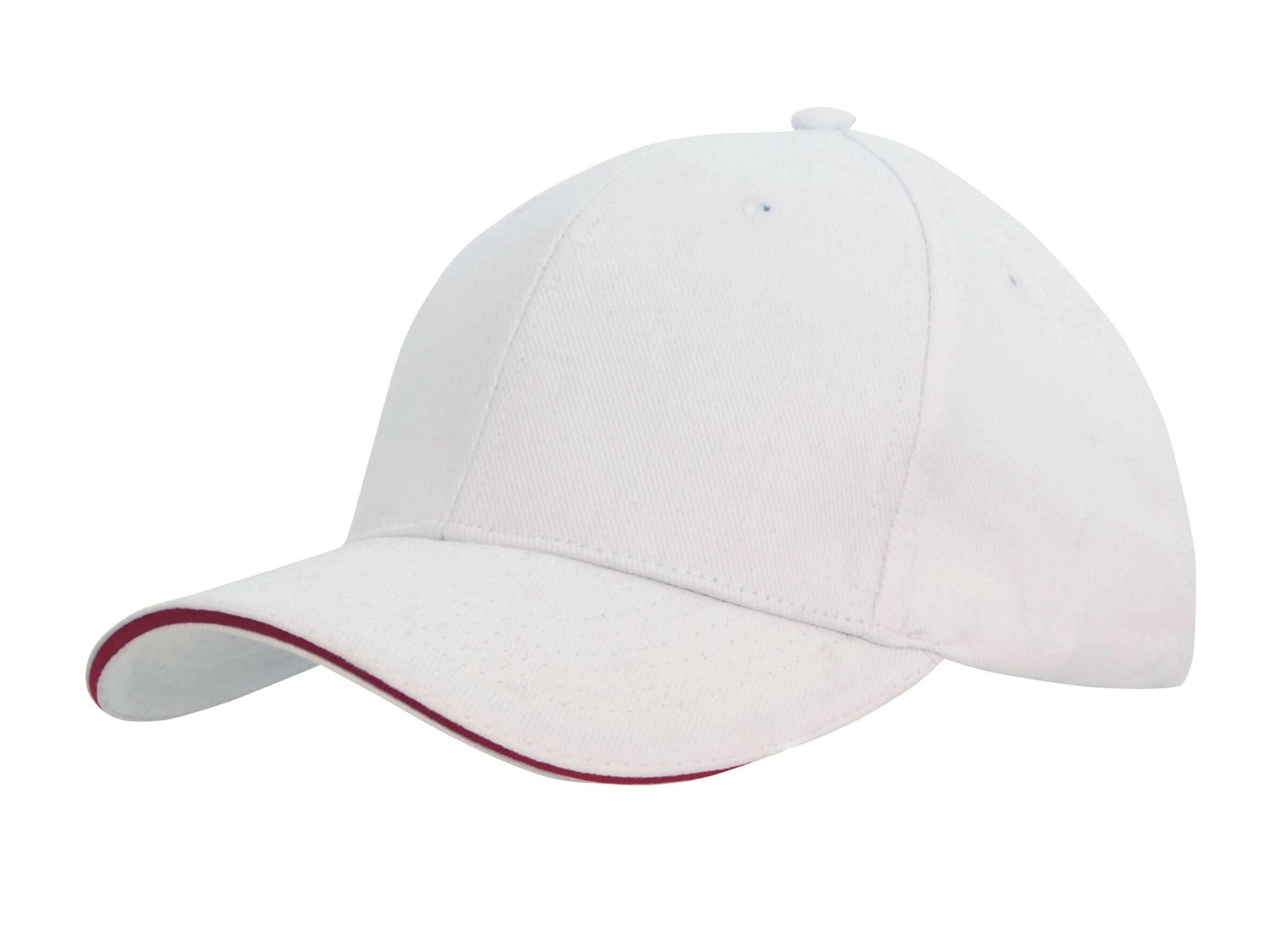 Headwear Brushed Heavy Cotton Cap With Sandwich Trim X12 - 4210 - Metro Workwear