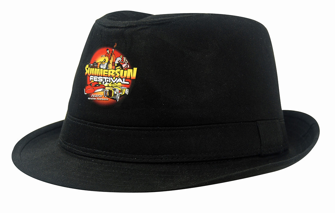 Headwear Fedora Cotton Twill Hat X12 - 4279