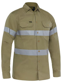 Bisley Workwear Taped Lightweight Hi Vis Drill Shirt BS6883T