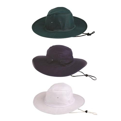 Pro Choice Poly / Cotton Sun Hat  (Blue / Green / White) - CSH