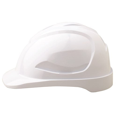 Pro Choice Hard Hat (V9) - Unvented, 6 Point Push-lock Harness - HH9