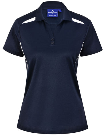 Women's Sustainable Poly/Cotton Contrast Polo Shirt PS94