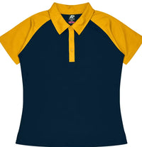 Aussie Pacific Manly Lady Polos 2318  Aussie Pacific NAVY/GOLD 6 