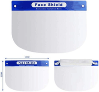 Full Face Face Anti-fog Transparent Protective Disposable Visor Dental Medical x10