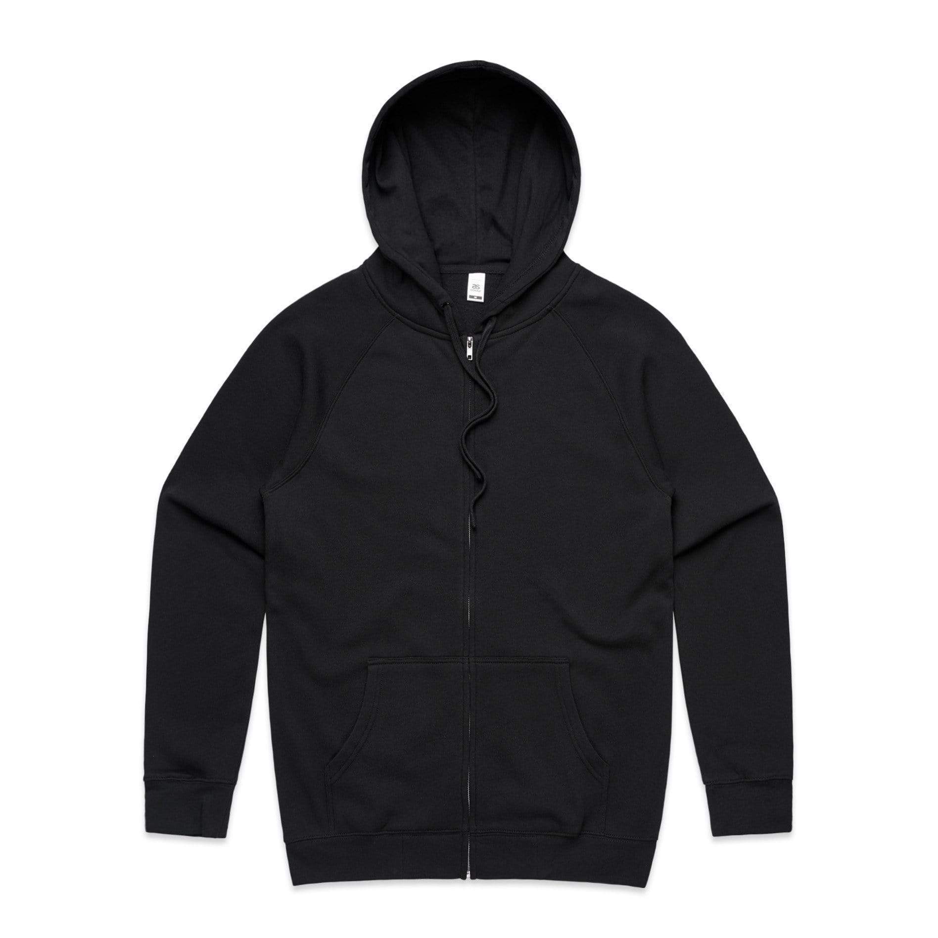 As Colour Casual Wear BLACK / XSM As Colour Men's official zip hoodie 5103