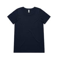 As Colour Casual Wear NAVY / XSM As Colour Women's shallow scoop tee 4011