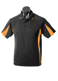 Aussie Pacific Eureka Kids Polo Shirt 3304 Casual Wear Aussie Pacific Black/Gold/Ashe 6 