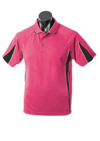 Aussie Pacific Eureka Kids Polo Shirt 3304 Casual Wear Aussie Pacific Hot Pink/Black/White 6 