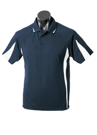 Aussie Pacific Eureka Kids Polo Shirt 3304 Casual Wear Aussie Pacific Navy/White/Ashe 6 