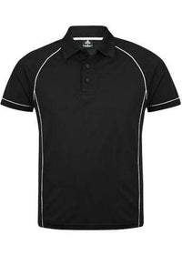 Aussie Pacific Men's Endeavour Work Polo Shirt 1310 Casual Wear Aussie Pacific Black/White S 