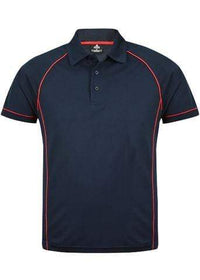 Aussie Pacific Men's Endeavour Work Polo Shirt 1310 Casual Wear Aussie Pacific Navy/Red S 