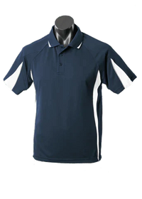 Aussie Pacific Men's Eureka Polo Shirt 1304 Casual Wear Aussie Pacific Navy/White/Ashe S 