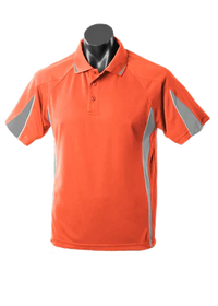 Aussie Pacific Men's Eureka Polo Shirt 1304 Casual Wear Aussie Pacific Orange/Charcoal/White S 