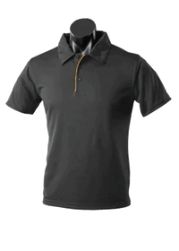 Aussie Pacific Men's Yarra Polo Shirt 1302 Casual Wear Aussie Pacific Black/Gold S 