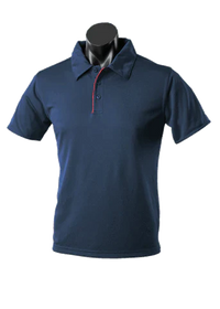 Aussie Pacific Men's Yarra Polo Shirt 1302 Casual Wear Aussie Pacific Navy/Red S 