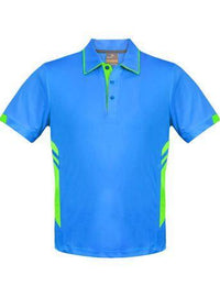 Aussie Pacific Tasman Kids Polo Shirt 3311 Casual Wear Aussie Pacific Cyan/Neon Green 6 