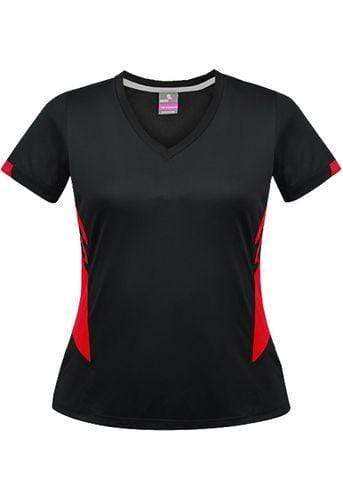 Aussie Pacific Tasman Ladies Tees 2211 Casual Wear Aussie Pacific Black/Red 8 
