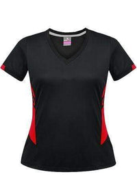 Aussie Pacific Tasman Ladies Tees 2211 Casual Wear Aussie Pacific Black/Red 8 
