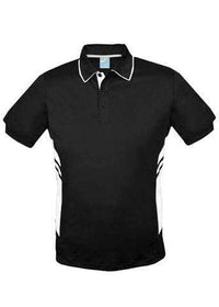 Aussie Pacific Tasman Men's Polo Shirt 1311 Casual Wear Aussie Pacific Black/White S 