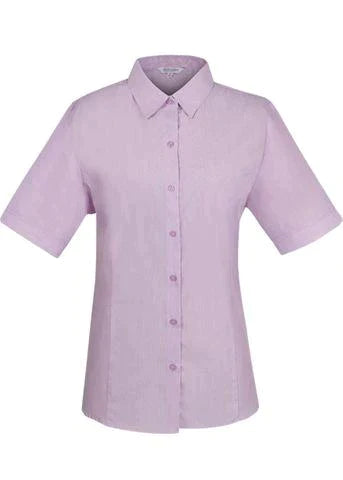 Aussie Pacific Ladies Belair Short Sleeve Shirt 2905S Corporate Wear Aussie Pacific Lilac 4 