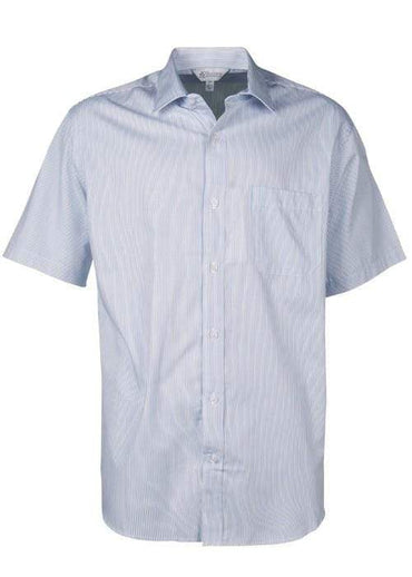 Aussie Pacific Men's Henley Short Sleeve Shirt 1900s Corporate Wear Aussie Pacific White/Navy XXS 