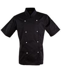 Australian Industrial Wear Hospitality & Chefwear Black / 2XS CHEF’S SHORT SLEEVE JACKET CJ02