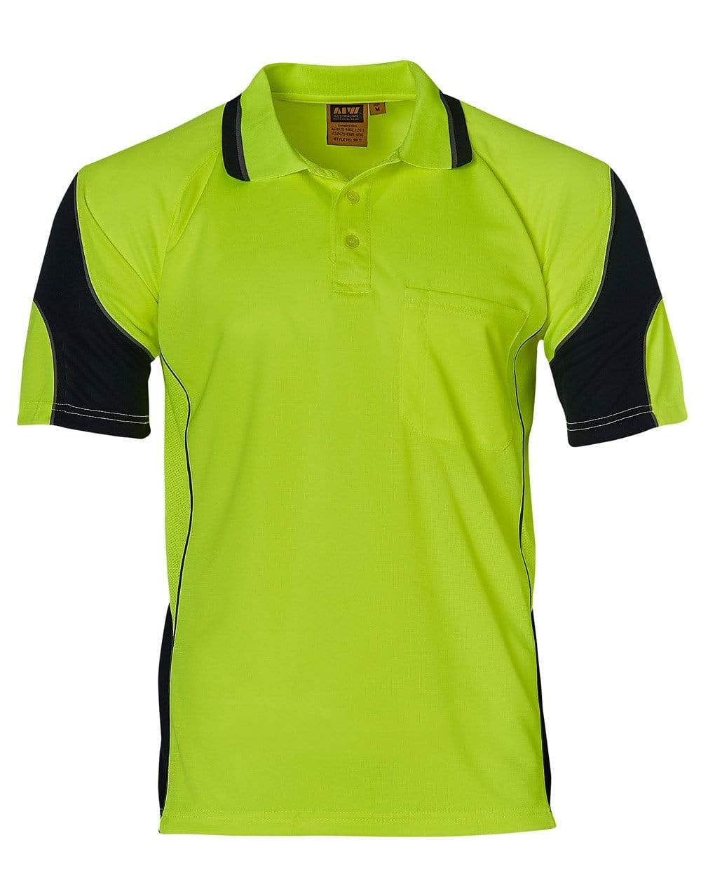 Australian Industrial Wear Work Wear Yellow/Navy / 2XS AIW Alliance short sleeve safety polo - Unisex SW71