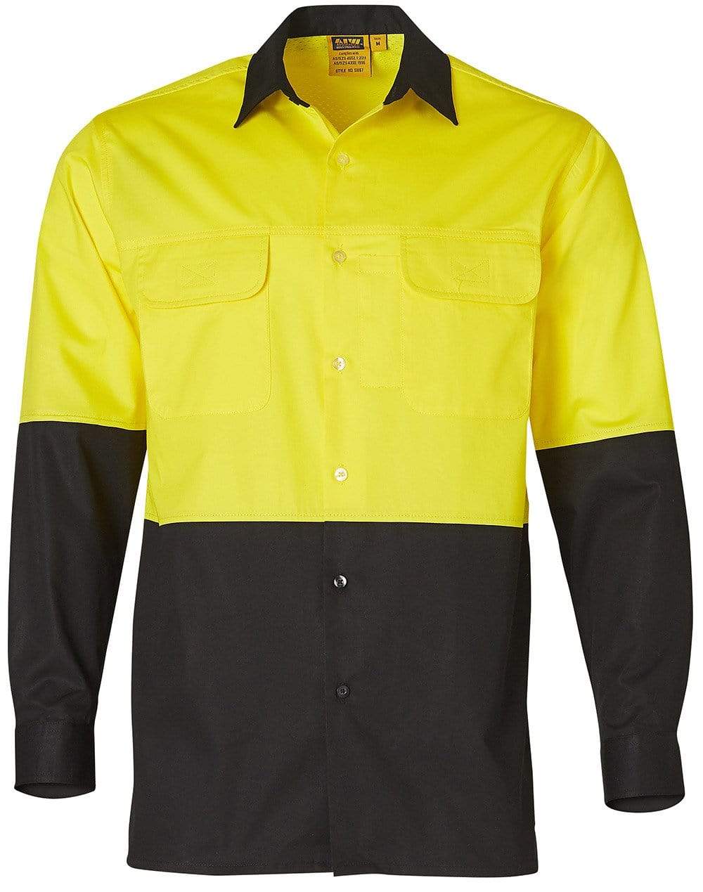 Australian Industrial Wear Work Wear Black/Yellow / S EASY BREEZY SAFETY Men's SW67