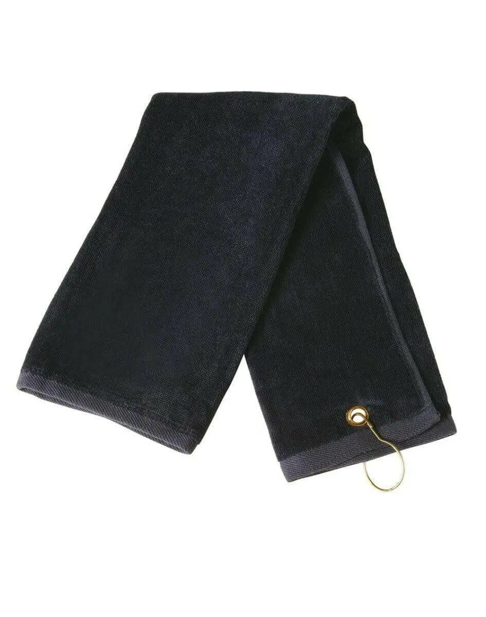 Golf Towel With Ring & Hook TW01A Metro Workwear.