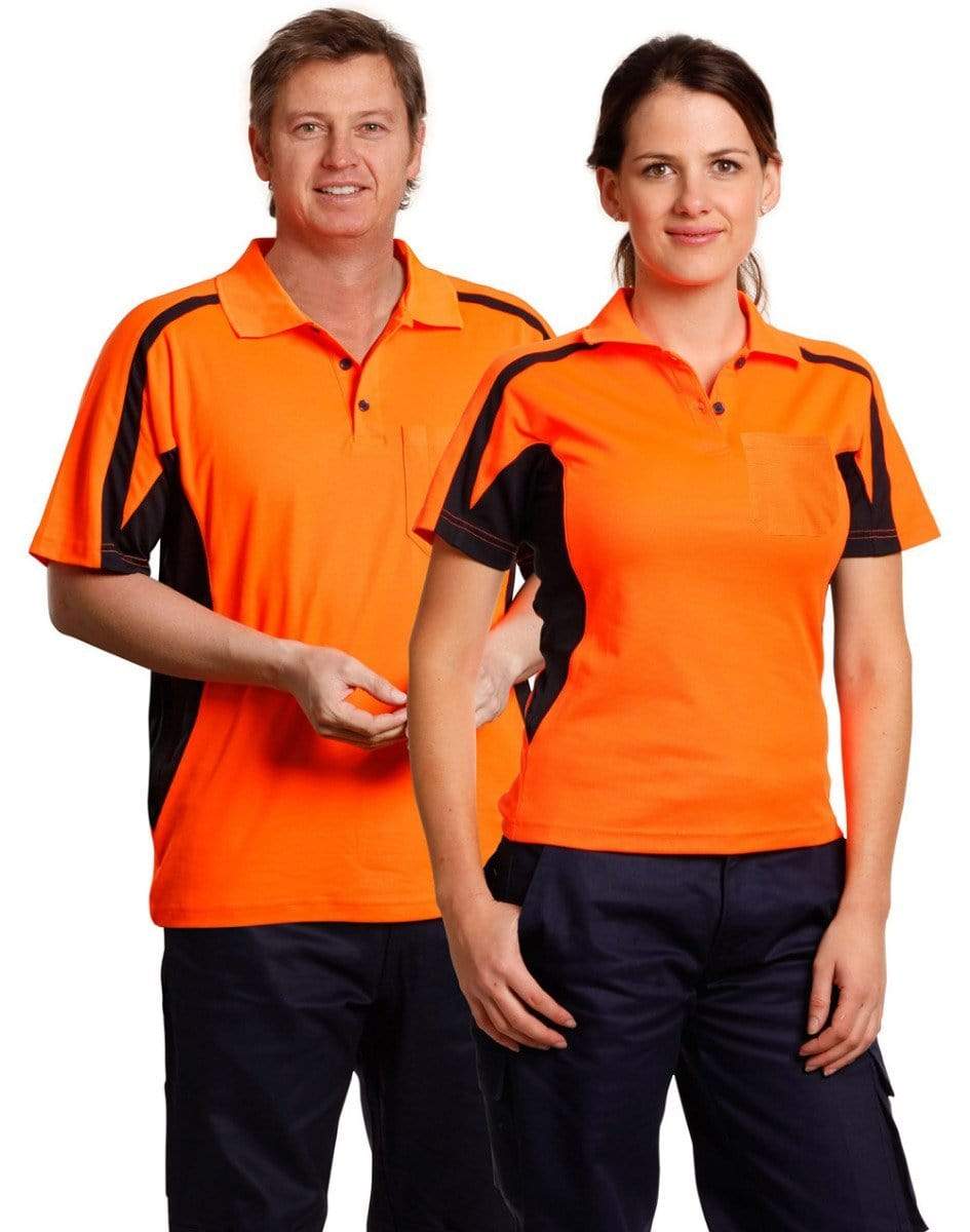 Australian Industrial Wear Work Wear HI-VIS FASHION POLO Unisex SW25