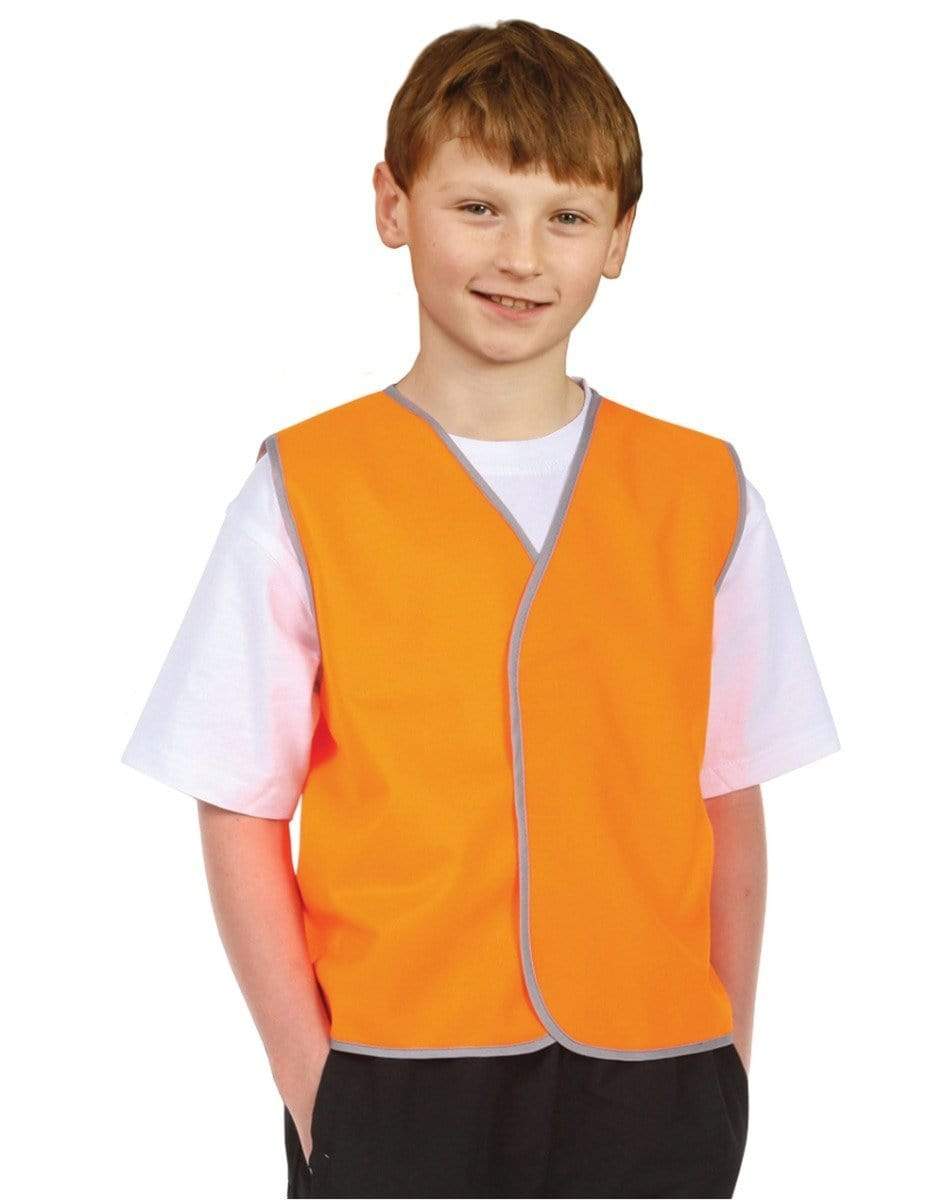 Australian Industrial Wear Work Wear Orange / 4K-6K Hi-Vis SAFETY VEST Kid's SW02K