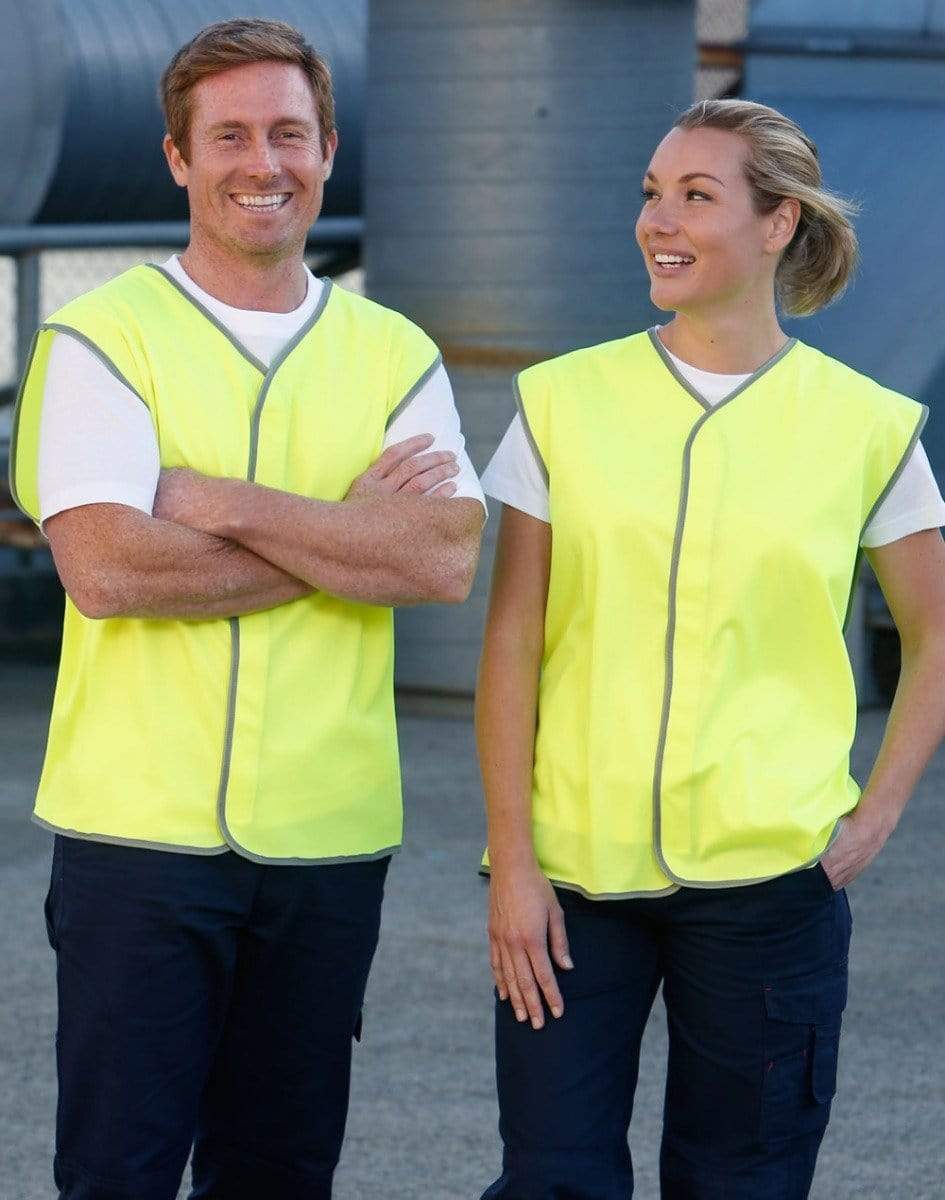 Australian Industrial Wear Work Wear Fluoro orange / S-M Hi-Vis SAFETY VEST SW02