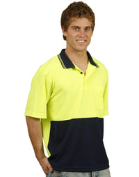 Australian Industrial Wear Work Wear Fluoro Orange/Navy / S High Visibility Short Sleeve SW01TD