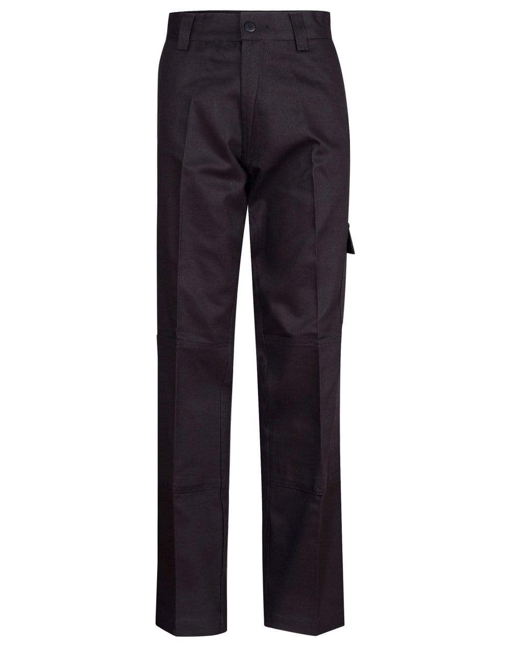 Australian Industrial Wear Work Wear Black / 77R Men's HEAVY COTTON DRILL CARGO PANTS WP03