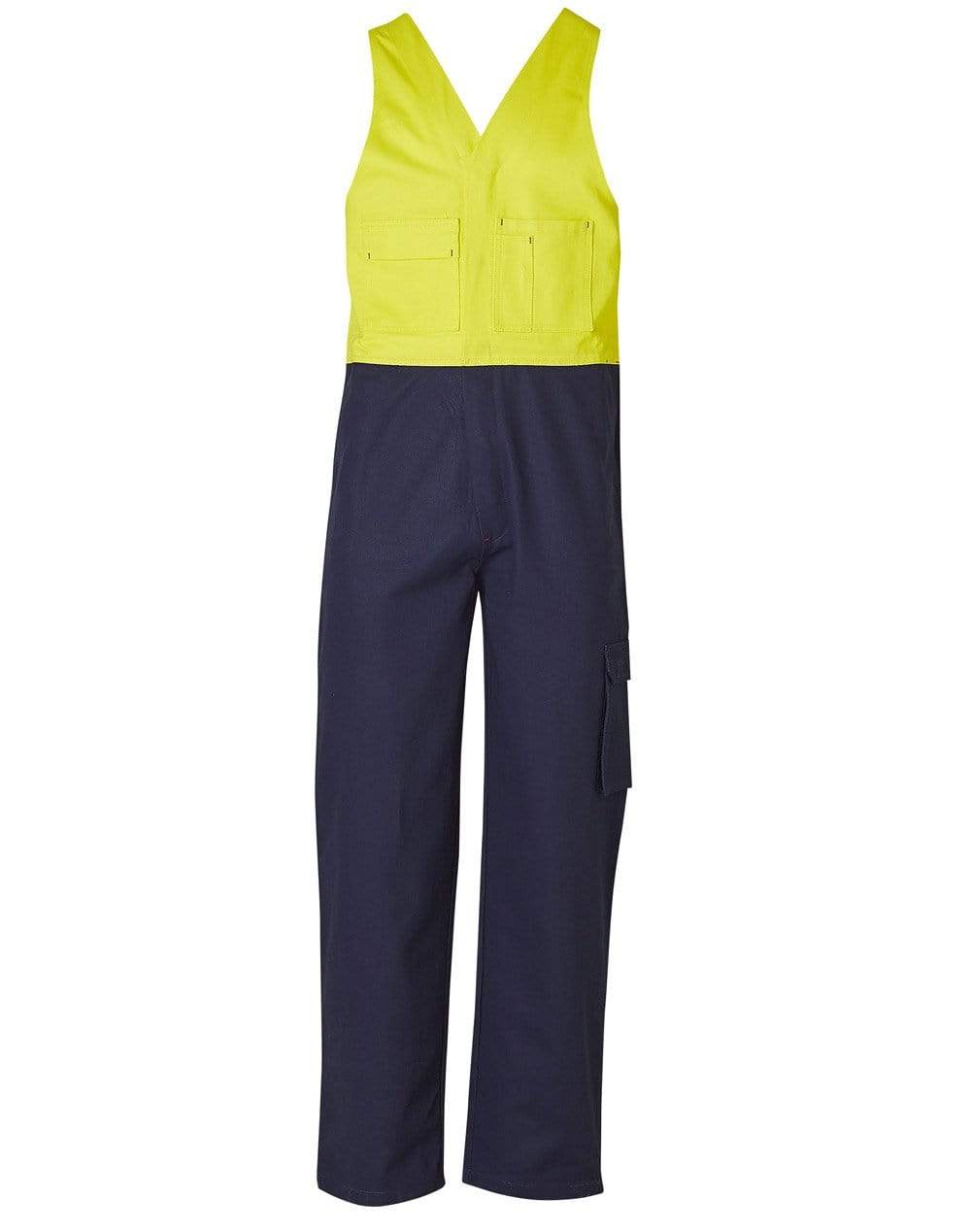 Australian Industrial Wear Work Wear Yellow/Navy / 77R Men's OVERALL Regular Size SW201