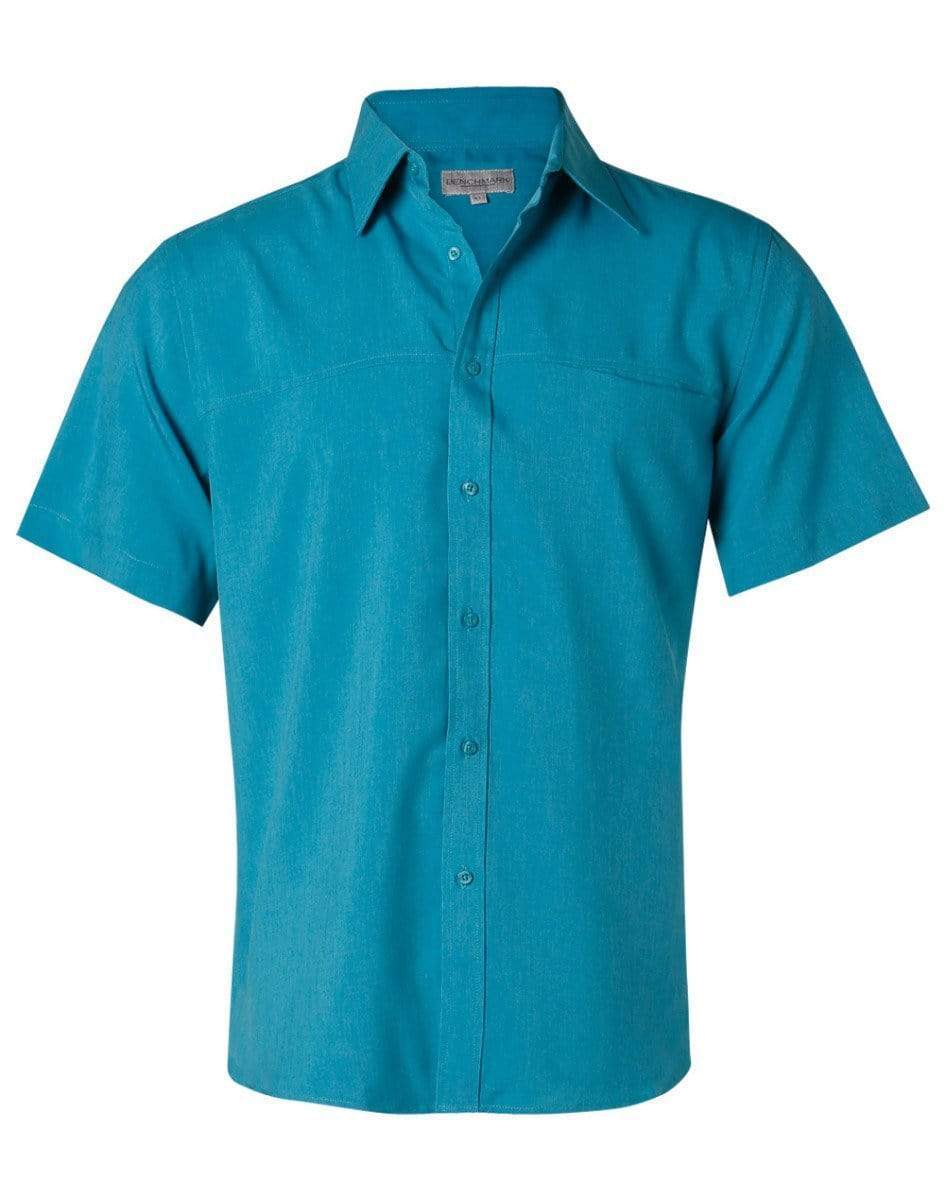 Benchmark Corporate Wear Teal / 38 BENCHMARK Men's CoolDry Short Sleeve Shirt M7600S